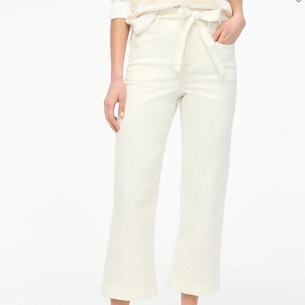 J crew White paper-bag jean